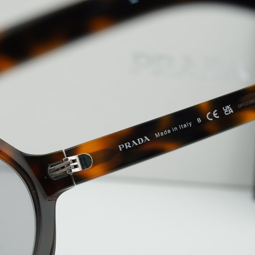 Prada PRB21S 20D50Q Geometric Sunglasses – Juniper Havana\ Grey - Picture 8 of 10